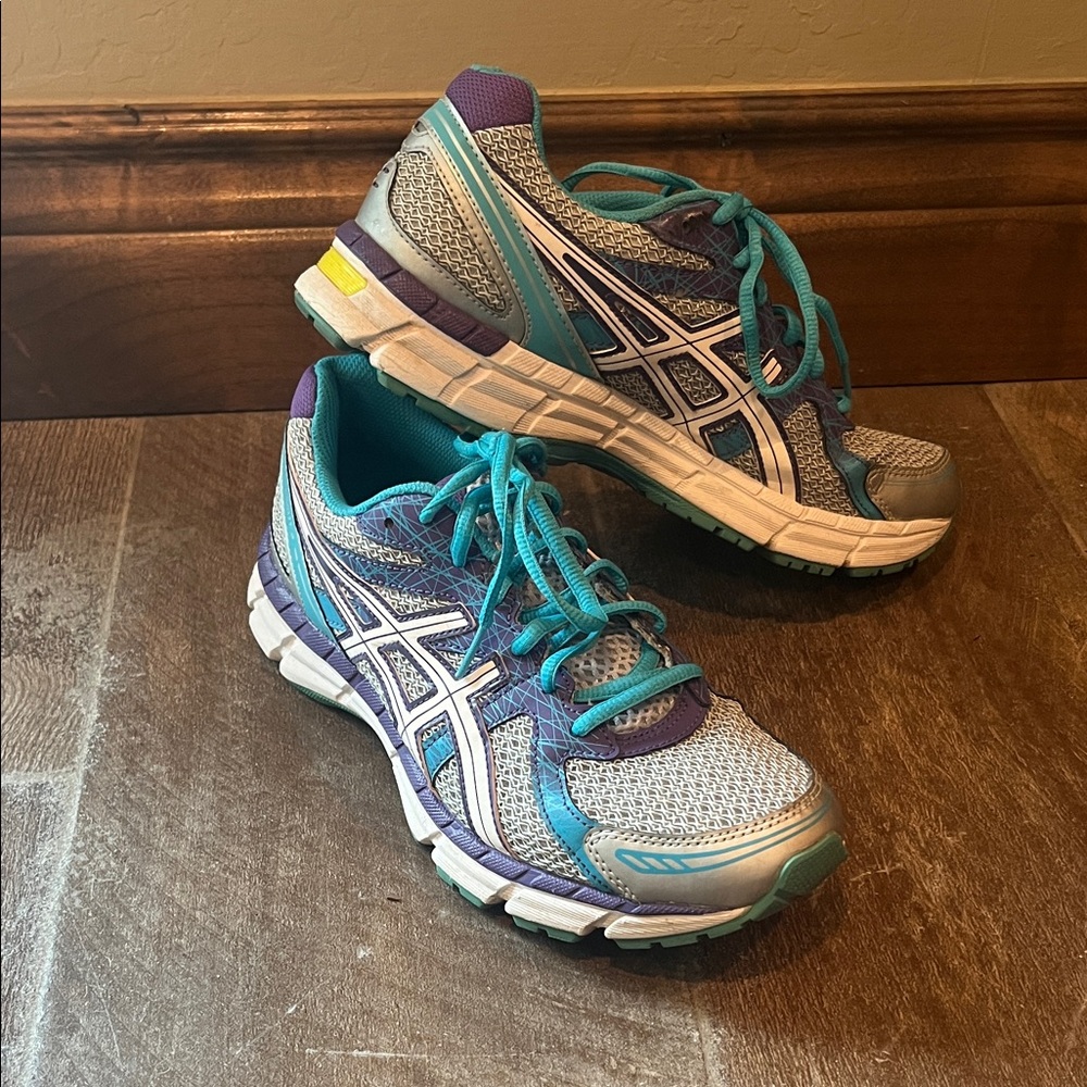 ASICS Women's Athletic Shoes - Teal and Purple